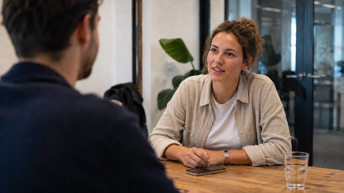 An introductory conversation with a candidate